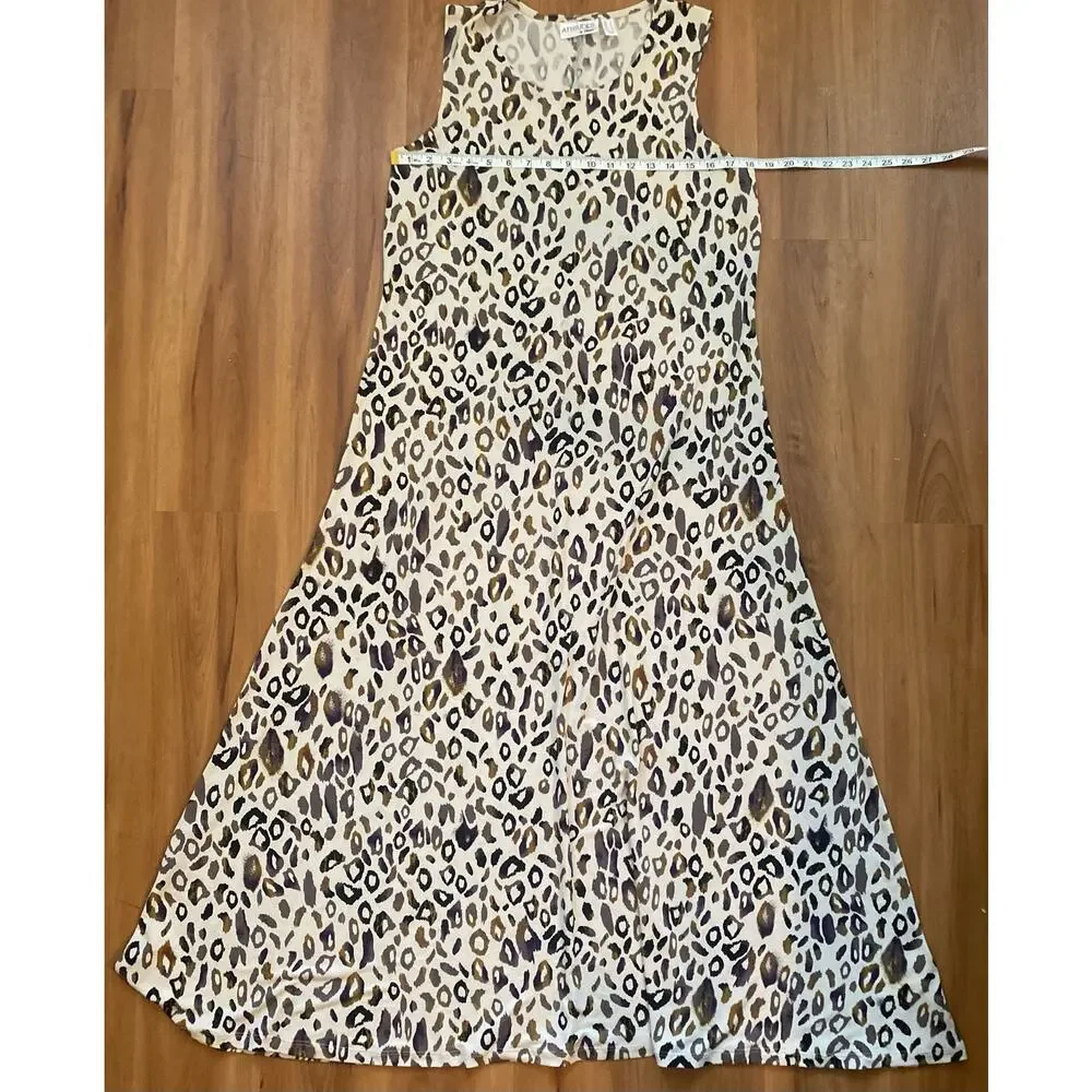 Women Size Large Attitudes by Renee Leopard Print Soft Flowy Summer Lightweight - Picture 5 of 9